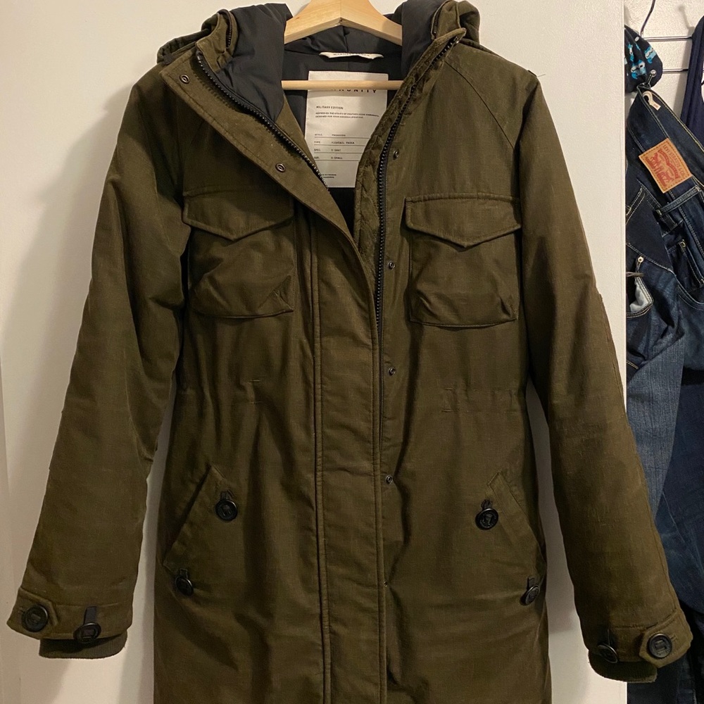 Aritzia Olive Green Ski Snow Jacket